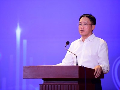 Ông Mai Sơn - Phó Cục trưởng Cục Thuế (Bộ Tài chính) phát biểu tại Hội thảo chiều ngày 17/4 tại TP.HCM.