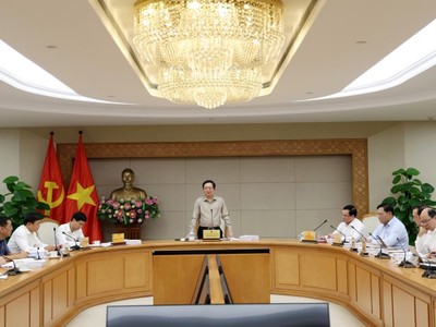 Phó Thủ tướng Hồ Quốc Dũng yêu cầu các bộ phải rà soát kỹ, bảo đảm công khai, minh bạch, "dứt khoát không được cắt chỗ này mà ghép vào chỗ khác" - Ảnh: VGP