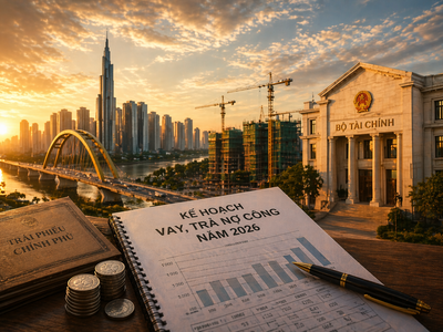 Công bố kế hoạch vay, trả nợ công năm 2026, huy động gần 970.000 tỷ đồng 