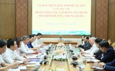 Doanh nghiệp Trung Quốc mong muốn đầu tư vào hạ tầng, đô thị Hưng Yên 