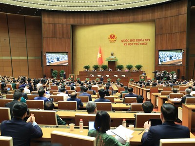 Phiên bế mạc Kỳ họp thứ nhất, Quốc hội khóa XVI - Ảnh Đức Thanh. 