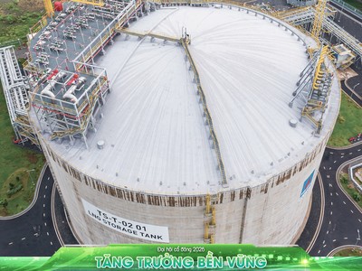 Kho LNG Thị Vải vận hành an toàn, ổn định ở mức công suất tái hóa 288 tấn/giờ, tương đương khoảng 9,5 triệu Sm³/ngày