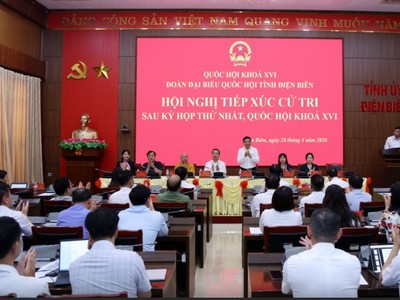 Phó Thủ tướng Nguyễn Văn Thắng tiếp xúc cử tri thông báo kết quả Kỳ họp thứ Nhất, Quốc hội khóa XVI - Ảnh: VGP.