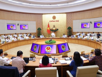 Toàn cảnh phiên họp Chính phủ thường kỳ tháng 4/2026.