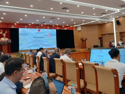 Một góc buổi roadshow tại Trụ sở Bộ Xây dựng.