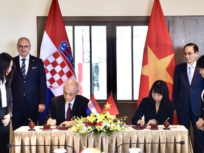 Việt Nam - Croatia thúc đẩy sớm lập Ủy ban hợp tác kinh tế song phương 