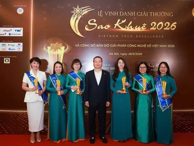 6 giải pháp ngân hàng số của BIDV đạt giải Sao Khuê 2026