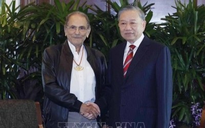 Tổng Bí thư, Chủ tịch nước Tô Lâm gặp Tổng thống Timor-Leste Jose Ramos-Horta. Ảnh: Thống Nhất/TTXVN