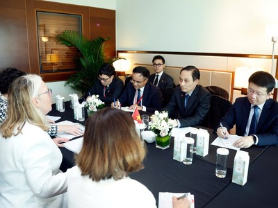 Quang cảnh buổi tiếp.