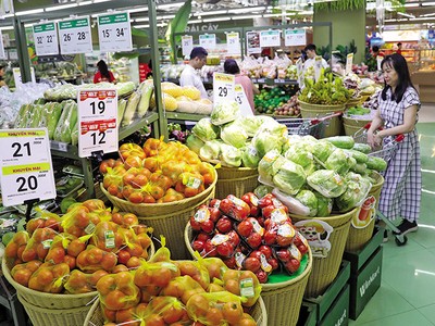 Chỉ số Giá tiêu dùng (CPI) bình quân 5 tháng đầu năm 2026 tăng 4,31%, sát ngưỡng mục tiêu cả năm khoảng 4,5%. Ảnh: Đức Thanh