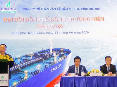 ĐHĐCĐ PVTrans Pacific (PVP): Ước tính lãi 6 tháng đầu năm đạt 260 tỷ đồng, hoàn thành 95% kế hoạch năm