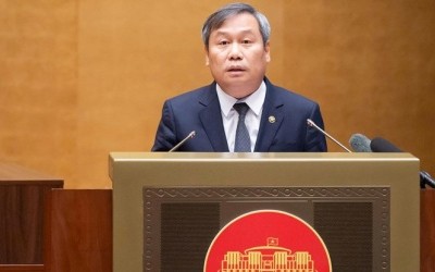  Chủ tịch UBND thành phố Hà Nội Vũ Đại Thắng trình bày tham luận. 
