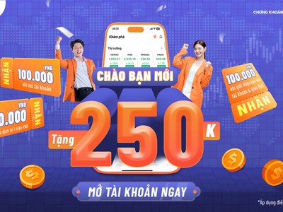 KIS triển khai ưu đãi tới 250.000 đồng cho khách hàng mở tài khoản mới