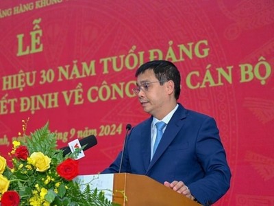Ông Vũ Thế Phiệt, thời điểm còn là lãnh đạo Tổng công ty Cảng hàng không Việt Nam ACV.