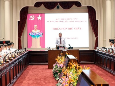 Đồng chí Tổng Bí thư, Chủ tịch nước Tô Lâm, Trưởng Ban Chỉ đạo Trung ương về hoàn thiện thể chế và thực thi pháp luật chủ trì Phiên họp thứ nhất của Ban Chỉ đạo.