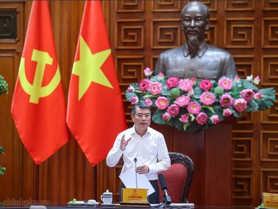Thủ tướng Chính phủ Lê Minh Hưng chủ trì phiên họp - Ảnh: VGP