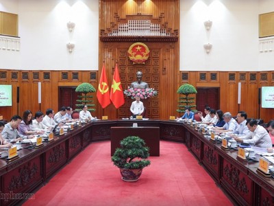 Thủ tướng Chính phủ Lê Minh Hưng, Trưởng Ban Chỉ đạo Trung ương thực hiện các chương trình mục tiêu quốc gia, chủ trì phiên họp thứ nhất của Ban Chỉ đạo - Ảnh: VGP