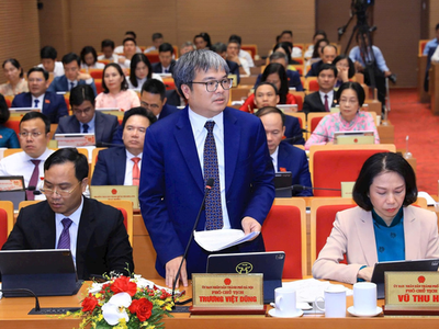 Phó Chủ tịch UBND TP. Hà Nội Trương Việt Dũng trả lời câu hỏi của đại biểu.