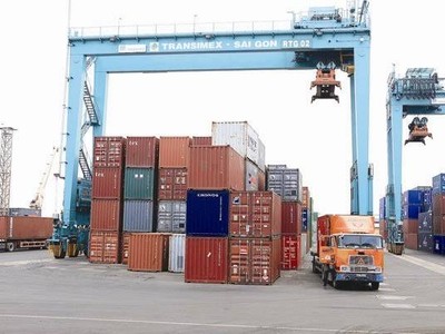 Một góc cụm cảng ICD Trường Thọ - Ảnh: Đ. D