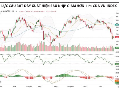 Tín hiệu tạo đáy dần rõ hơn 