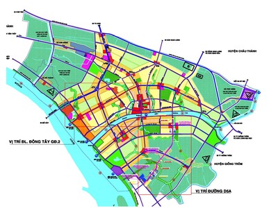 Vị trí Đại lộ Đông Tây (giai đoạn 2).