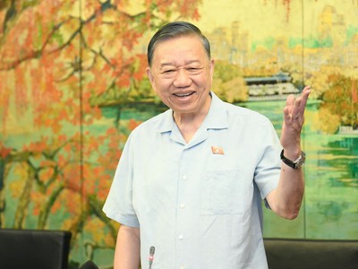 Tổng Bí thư, Chủ tịch nước Tô Lâm phát biểu tại tổ - Ảnh Như Ý. 