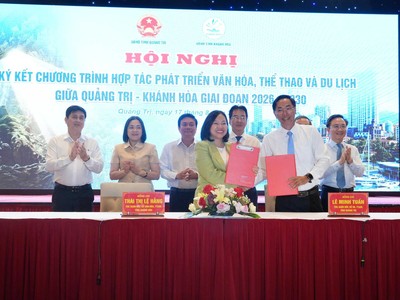 Quảng Trị - Khánh Hòa ký kết hợp tác toàn diện văn hoá thể thao du lịch 