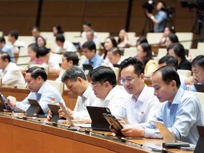 Một phiên họp toàn thể của Quốc hội - Ảnh: QH.
