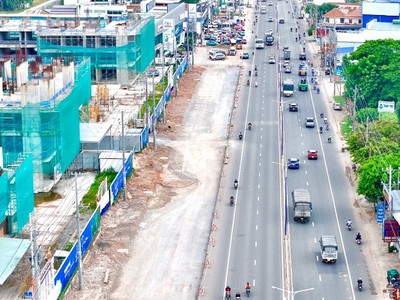 Quốc lộ 13 đoạn qua khu vực Bình Dương sắp hoàn thành mở rộng từ 8 - 10 làn xe 