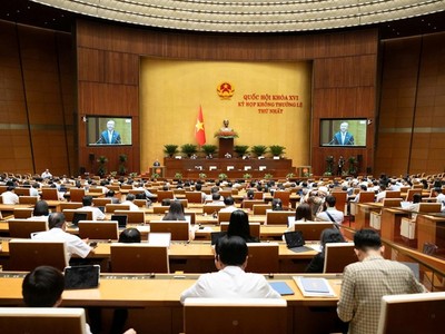 Phiên họp sáng 21/8 của Quốc hội.
