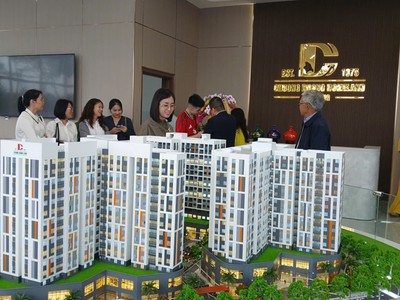 Dự án Nhà ở xã hội tại khu đất chung cư số 3, do Công ty cổ phần Chương Dương Homeland – Đà Nẵng làm chủ đầu tư. Ảnh Hoàng Anh