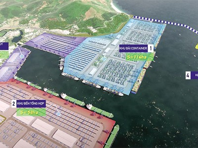 Phối cảnh quy hoạch tổng thể cảng Liên Chiểu.