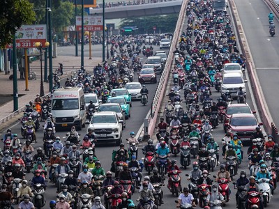 TP.HCM có khoảng 11,5 triệu xe mô tô, xe gắn máy và khoảng 1,2 triệu ô tô các loại.
