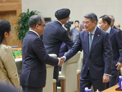 Thủ tướng Chính phủ Lê Minh Hưng tiếp Đại sứ, Đại biện các nước ASEAN - Ảnh: chinhphu.vn/Nhật Bắc