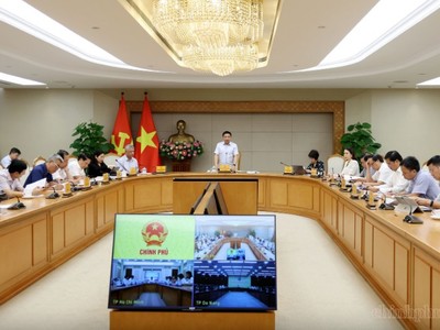 Phó Thủ tướng Nguyễn Văn Thắng chủ trì phiên họp thứ 3 của Hội đồng điều hành Trung tâm Tài chính Quốc tế tại Việt Nam - Ảnh chinhphu.vn