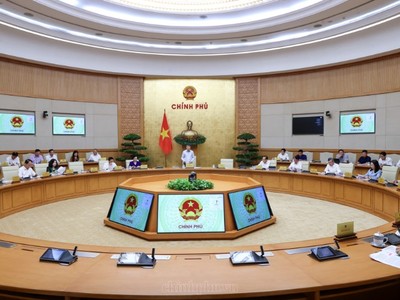 Thủ tướng chủ trì phiên họp Chính phủ về 12 dự án luật, nghị quyết quan trọng dự kiến trình Quốc hội - Ảnh: chinhphu.vn