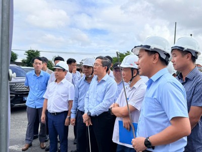 Lãnh đạo UBND TP. Đà Nẵng kiểm tra Dự án Hoàn thiện đường ven biển 129 -thành phần 2. 
