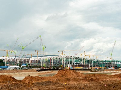 Thi công Nhà ga T2 Cảng hàng không quốc tế Phú Quốc.
