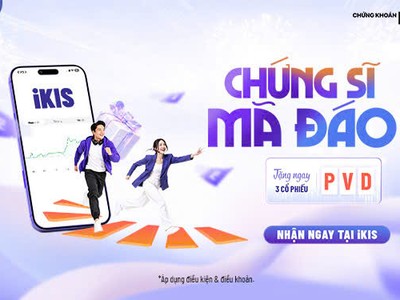 KIS tặng 3 cổ phiếu cho khách hàng mở mới tiểu khoản ký quỹ