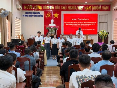 Phiên đấu giá các mỏ khoáng sản làm vật liệu xây dựng thông thường trên địa bàn tỉnh Quảng Ngãi ngày 25/9 có 24 mỏ được đấu giá thành công.