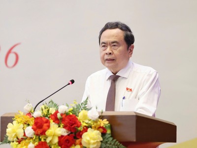 Chủ tịch Quốc hội Trần Thanh Mẫn phát biểu khai mạc Hội nghị - Ảnh: Quang Phúc. 