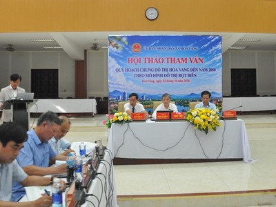 Xã Hoà Vang tổ chức Hội thảo tham vấn quy hoạch chung đô thị Hoà Vang đến năm 2050 theo mô hình đô thị bọt biển.