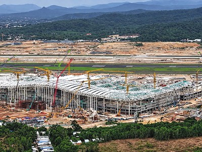 Toàn cảnh thi công nhà ga T2, Cảng hàng không quốc tế Phú Quốc
