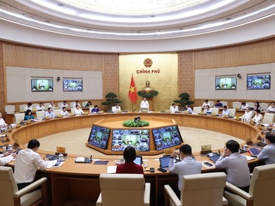 Thủ tướng Chính phủ Lê Minh Hưng chủ trì phiên họp Chính phủ thường kỳ tháng 9/2026 và trực tuyến với các bộ ngành, địa phương - Ảnh: chinhphu.vn