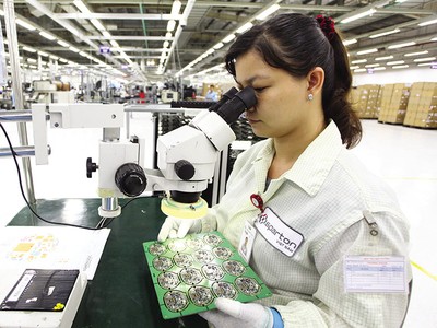 Nhà máy sản xuất điện tử, bán dẫn của Tập đoàn Sparton (Mỹ) tại TP.HCM. Ảnh: Lê Toàn
