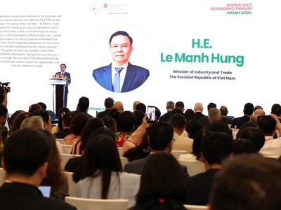Bộ trưởng Công thương Lê Mạnh Hùng nhấn mạnh về ý nghĩa của việc ký kết FTA Việt Nam - EFTA.