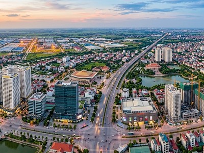 Một góc thành phố Bắc Ninh. Ảnh Cổng thông tin điện tử Bắc Ninh.