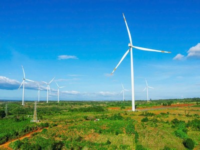 Tiềm năng điện gió ở tỉnh Đắk Lắk khá dồi dào.