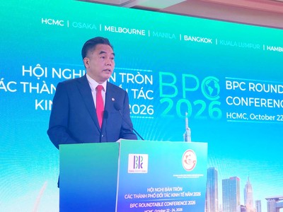 Ông Nguyễn Lộc Hà, Phó chủ tịch Thường trực UBND TP.HCM phát biểu. (Ảnh: Hải Phong)