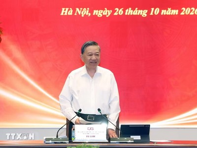 Tổng Bí thư, Chủ tịch nước Tô Lâm phát biểu chỉ đạo. (Ảnh: Thống Nhất/TTXVN)